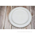 Reactive glazed stoneware dinner set in Creamy white